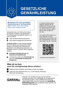 Gewährleitungslabel